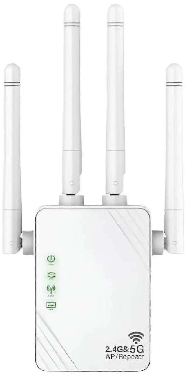 Main image of Ecocleanpath Rynli 1200Mbps Dual Band WiFi Extender with Ethernet Port - Long Range Booster for Gaming & Outdoor Use