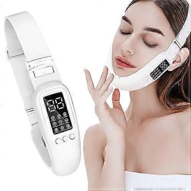 Alt view image 2 of 5 - Ecocleanpath V Face Beauty Device, 8 Modes & 15 Levels Double Chin Reducer for Women - Facial Lifting Massager