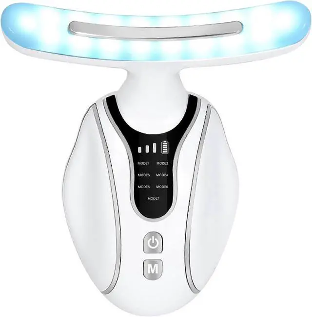 Main image of Ecocleanpath Portable Skin Tightening Device, 7 Massage Modes for Face & Neck Lifting, EMS Anti-Wrinkle Massager (White)