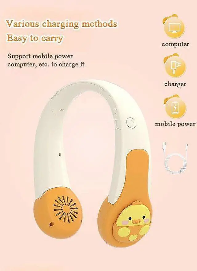 Alt view image 3 of 5 - Ecocleanpath Portable Fan with 3 Speeds, Long Battery Life & Quiet Operation, Purple | Strong Cooling for Home & Travel