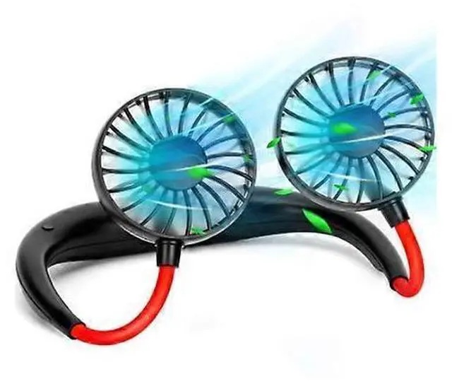Main image of Ecocleanpath FS04014 Portable Neck Fan, 3-Speed 360° Rotatable Hands-Free Cooling for Outdoor & Office