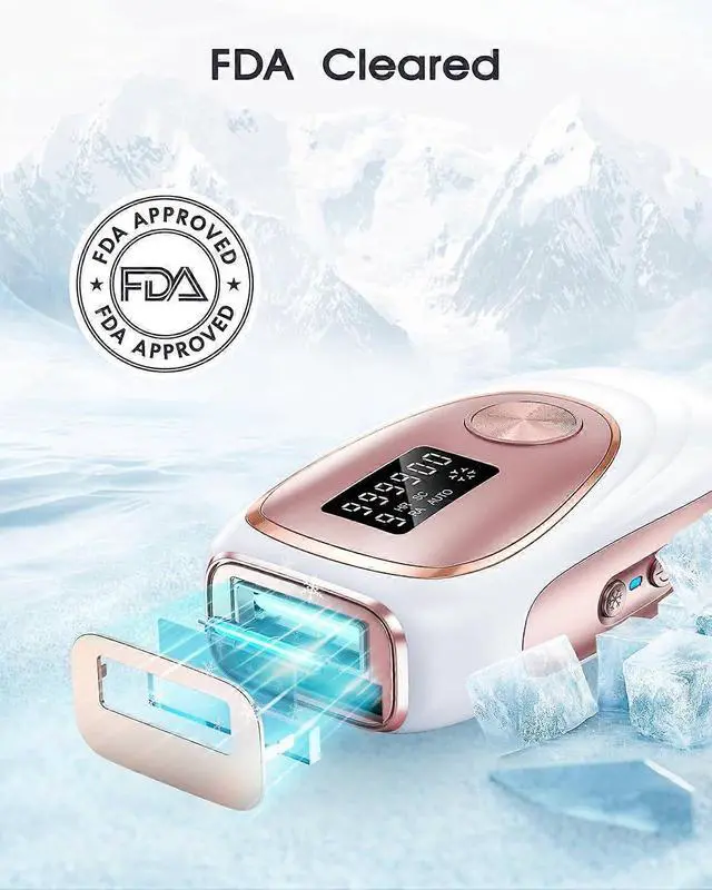 Alt view image 4 of 5 - Ecocleanpath IPL Laser Hair Removal Device with Ice-Cooling System - Painless At-Home Hair Remover for Legs, Armpits, Back