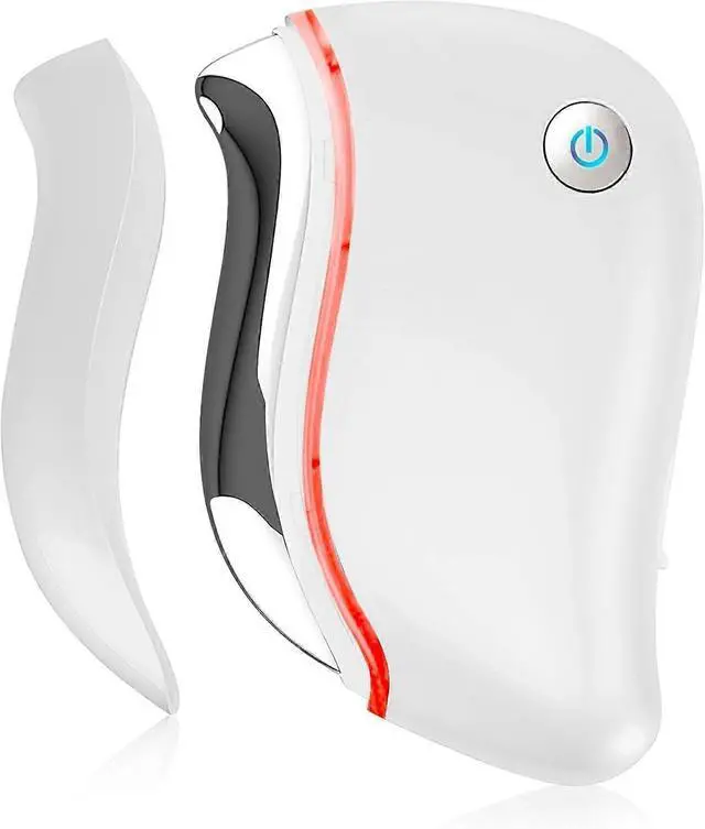 Main image of Ecocleanpath White 4-in-1 Electric Gua Sha Tool with Heat, Vibration & Red Light Therapy for Face & Neck