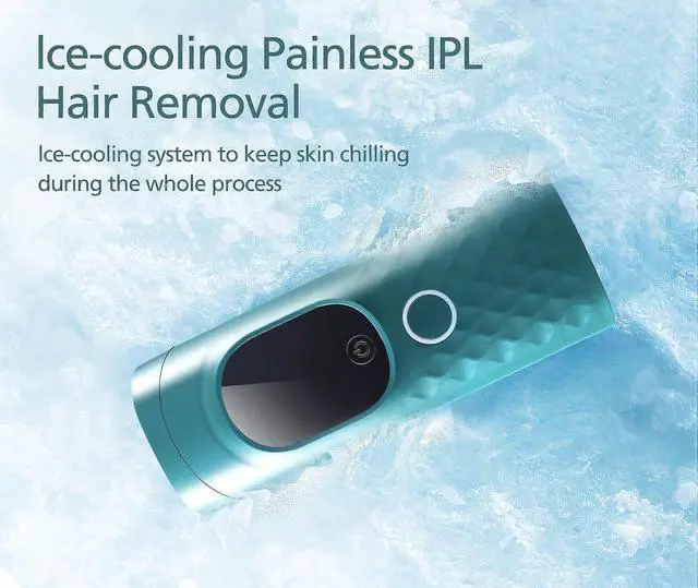 Alt view image 2 of 5 - Ecocleanpath Laser Hair Removal Device for Women & Men, 5-Levels & Ice Cooling, 999K Flashes for Permanent Results