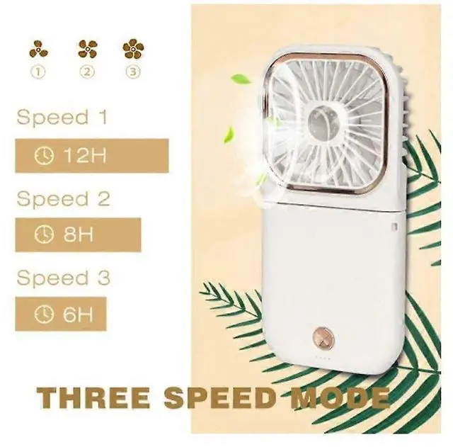 Alt view image 3 of 5 - Ecocleanpath FS04025 4-in-1 Portable Neck Fan with 3000mAh Power Bank, 3 Speeds & 20H Runtime