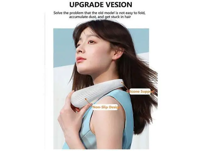 Alt view image 2 of 5 - Ecocleanpath Chonus FS_zzh_0615_34 Portable Neck Fan, Hands-Free USB Rechargeable with 3 Speeds