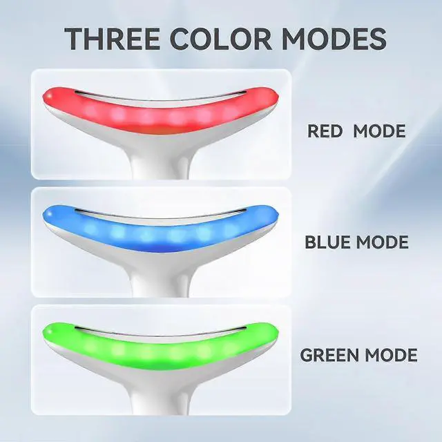 Alt view image 2 of 5 - Ecocleanpath White 3-in-1 Neck & Face Massager - Portable Facial Sculpting Tool for At-Home Skin Care