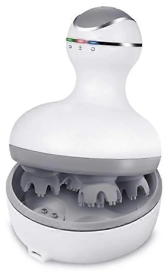 Main image of Ecocleanpath Cordless Scalp Massager with 84 Nodes, Rechargeable & Waterproof, Promotes Hair Growth & Stress Relief (White)