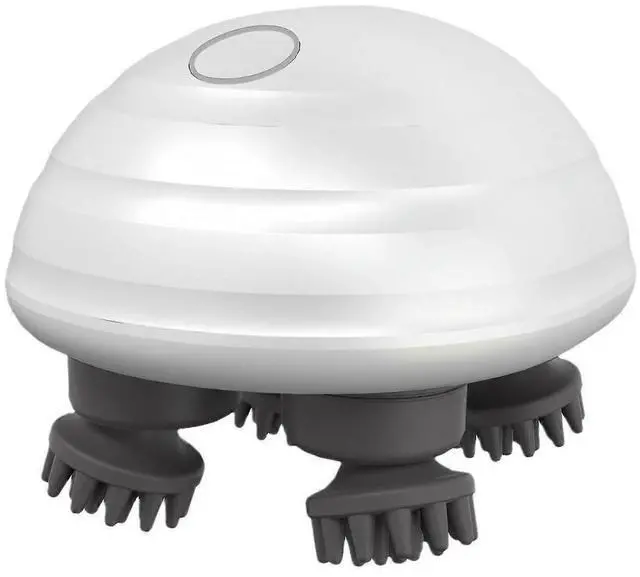 Main image of Ecocleanpath Electric Pet & Scalp Massager, 5 Modes 8 Heads Rechargeable, IPX7 Waterproof Full Body Relaxation (White)