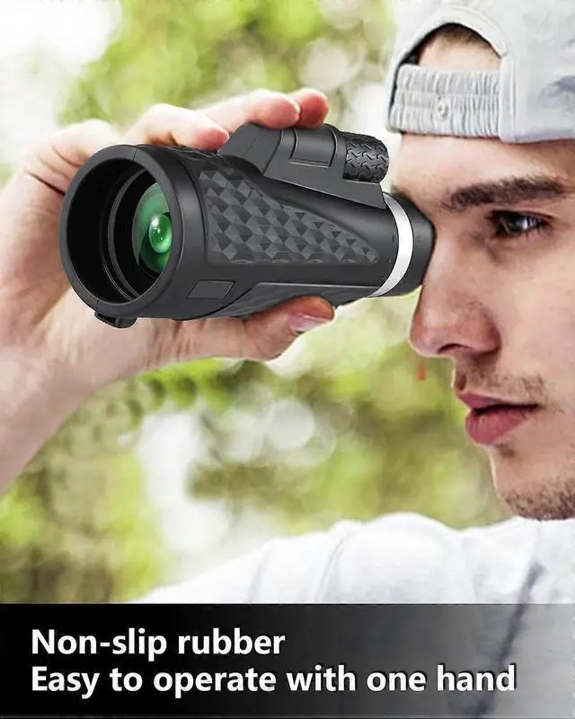 Alt view image 3 of 5 - Ecocleanpath 80x100 High Power Monocular Telescope with BAK4 Prism, Waterproof & Smartphone Adapter for Bird Watching & Travel