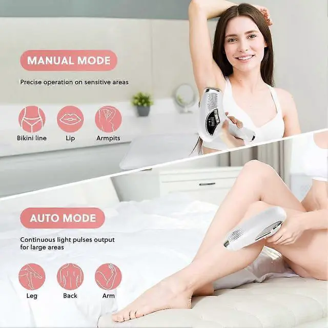 Alt view image 3 of 5 - Ecocleanpath White IPL Laser Hair Removal Device: Painless & Long-Lasting for Full Body Use, Men & Women