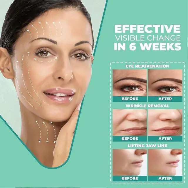 Alt view image 4 of 5 - Ecocleanpath White Microcurrent Facial Device - 6-in-1 Anti-Aging, Lifts & Firms in 5 Min Daily, 50 Uses Per Charge