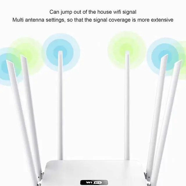Alt view image 3 of 5 - Ecocleanpath White Smart Dual Band Router 300Mbps | Whole Home WiFi Coverage for Gaming & Streaming