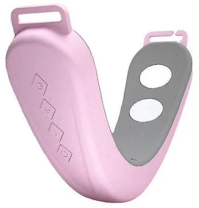Main image of Ecocleanpath V-Shaped Face Lift Massager, 6 Modes & 12 Intensity Electric Face Sculpting for Double Chin Reduction (Pink)