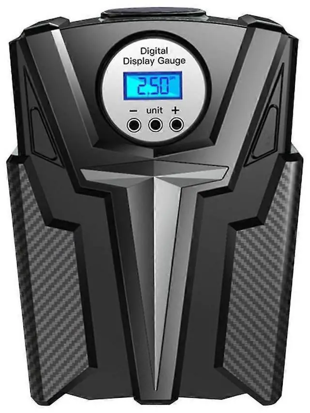 Main image of Ecocleanpath 12V Digital Tire Inflator with Auto Stop - Fast 35L/min Air Compressor for Car, Bike, Motorcycle (Black)