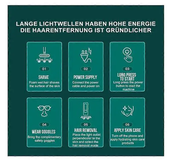 Alt view image 5 of 5 - Ecocleanpath IPL Laser Hair Removal Device with Cooling Function - 5 Levels, Painless At-Home Treatment for Women & Men