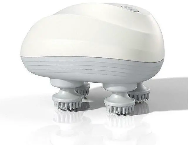 Main image of Ecocleanpath Electric Pet Massager with 4 Silicone Heads, 3 Speeds for Dog & Cat Muscle Relaxation, USB Rechargeable, Water Resistant (White)