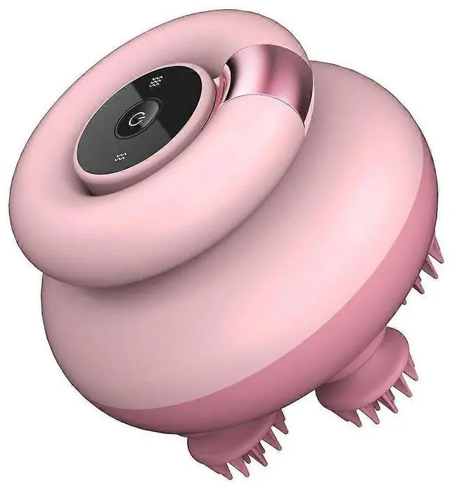 Main image of Ecocleanpath Electric Scalp Massager, Cordless IPX7 Waterproof, Full Body & Pet Massage, Non-Slip Silicone Grip (Pink)