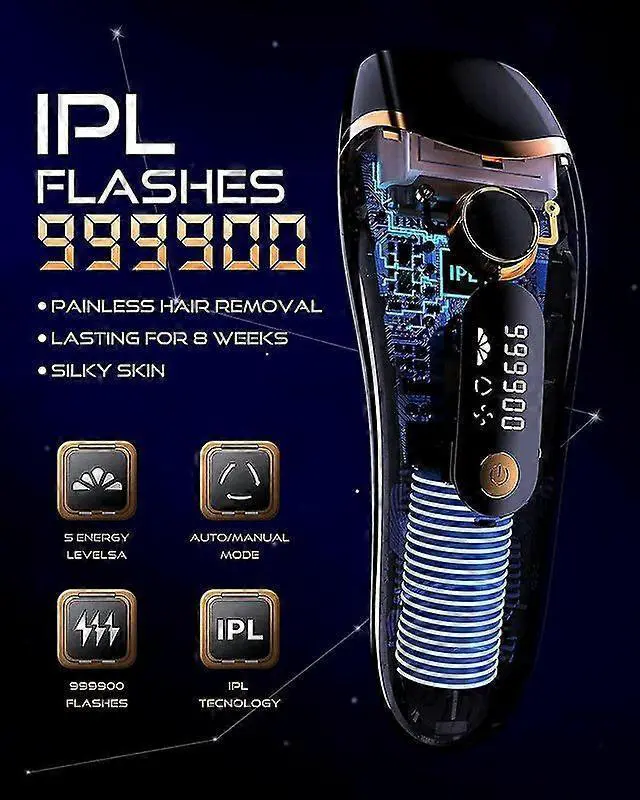 Alt view image 2 of 5 - Ecocleanpath T130726H1 Professional IPL Hair Removal Device - Painless At-Home Laser Epilator for Women & Men