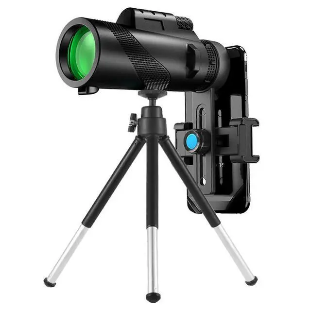 Alt view image 3 of 5 - Ecocleanpath 50x60 HD Monocular Telescope with Smartphone Adapter & Tripod, Night Vision for Hunting, Bird Watching, Stargazing
