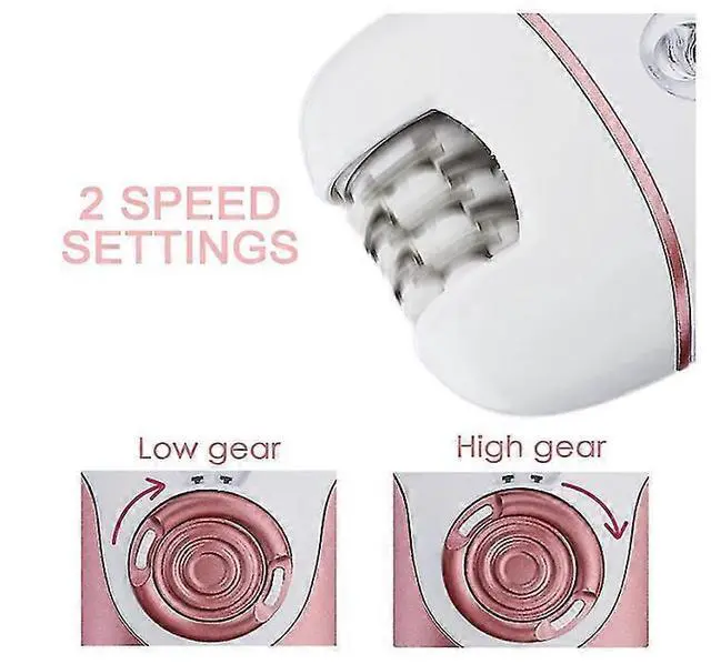 Alt view image 3 of 3 - Ecocleanpath TMY0408 Laser Hair Removal Epilator Kit - 4-in-1 Cordless with 2 Speeds & LED Light