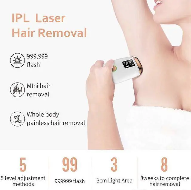 Alt view image 2 of 5 - Ecocleanpath IPL Hair Removal Device, Permanent Laser System with 999,999 Flashes, 5 Levels & 2 Modes