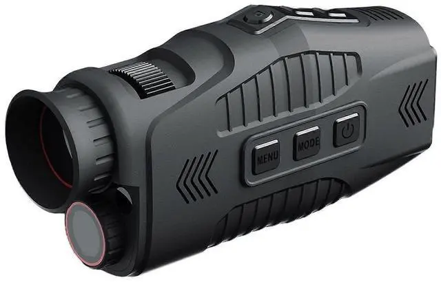 Main image of Ecocleanpath Black 1080p Infrared Night Vision Monocular, 5X Zoom & 300m Range for Full Dark Viewing & Photography