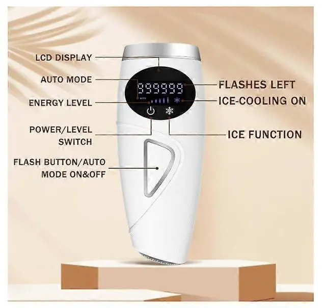 Alt view image 4 of 5 - Ecocleanpath IPL Hair Removal Device with Cooling System, 5 Energy Levels & 999K Pulses for Women - Pink