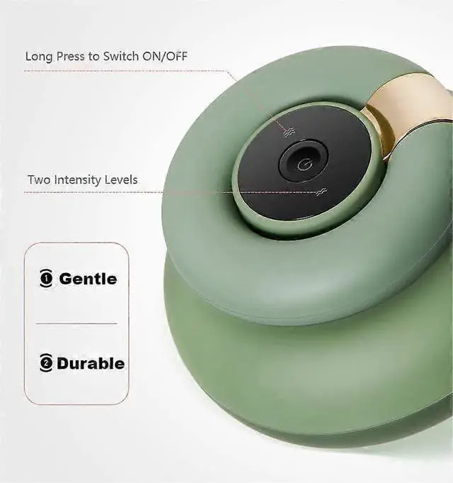 Alt view image 4 of 5 - Ecocleanpath Electric Scalp & Body Massager, Cordless IPX7 Waterproof, Non-Slip Silicone Grip, Green - Relieve Tension & Stimulate Hair Growth