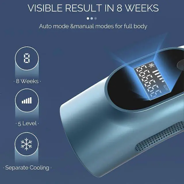 Alt view image 4 of 5 - Ecocleanpath Permanent IPL Laser Hair Removal Machine for Women with Ice Cooling, 999,999 Flashes