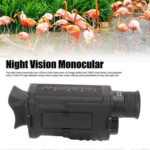 Alt view image 5 of 5 - Ecocleanpath 8X Digital Night Vision Monocular, 4K/1080P Thermal Scope with 984ft Range & 2200mAh Battery for Hunting Camping