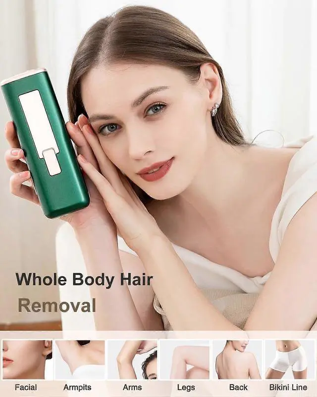 Alt view image 2 of 5 - Ecocleanpath IPL Hair Removal Device with Ice-Cooling Tech for Painless At-Home Use, 999,999 Flashes for Women & Men