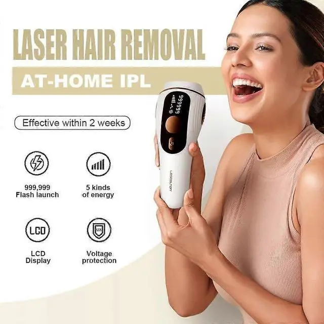 Alt view image 2 of 5 - Ecocleanpath S1 Permanent IPL Hair Removal Device - 999,999 Flashes, Painless Laser for Body & Face, White