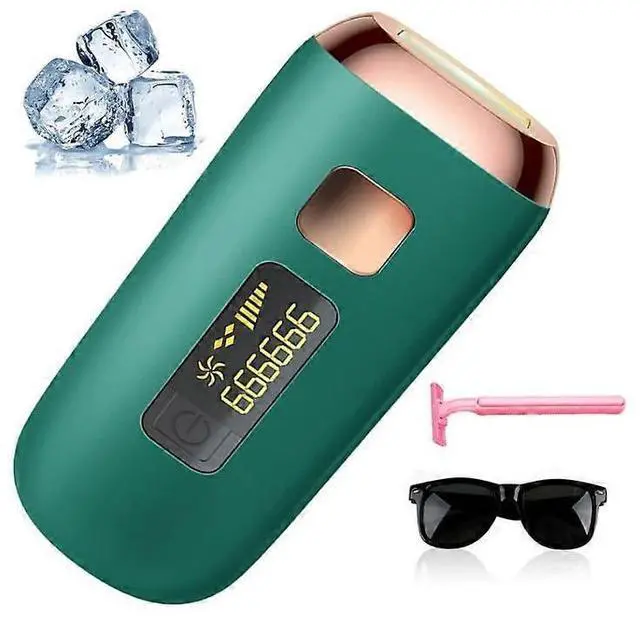 Main image of Ecocleanpath At-Home IPL Hair Removal Device for Women, Painless Permanent Laser Hair Removal, 999,999 Flashes, 5 Energy Levels (Green)
