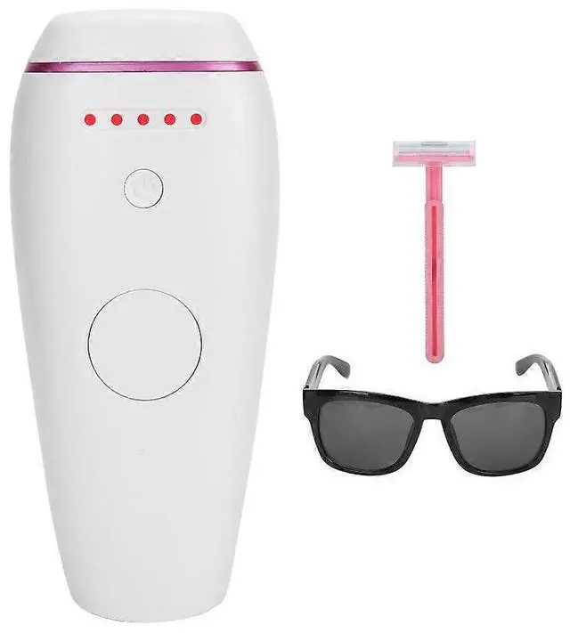 Main image of Ecocleanpath White IPL Hair Removal Machine - 500K Flashes, Painless 5 Gears, Full Body Use 100-240V