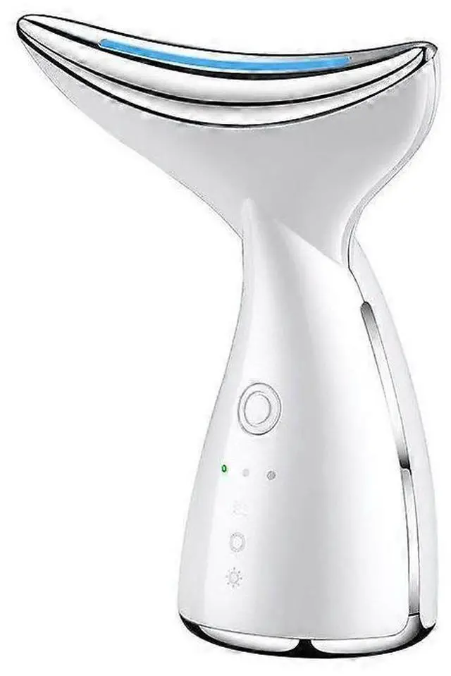 Main image of Ecocleanpath Face & Neck Massager with 3 LED Lights & Heat, Rechargeable Skin Firming Device for Women