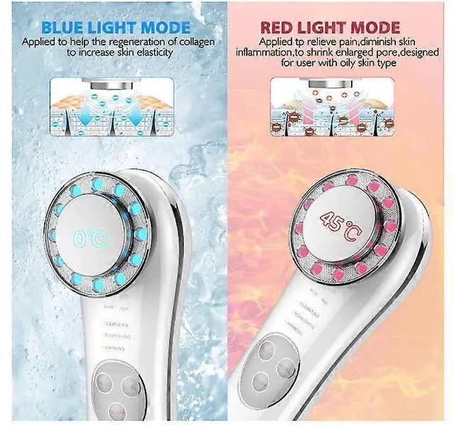 Alt view image 2 of 5 - Ecocleanpath 7-in-1 Gold Facial Massager: Anti-Aging Face & Neck Tightening Machine for Home Use