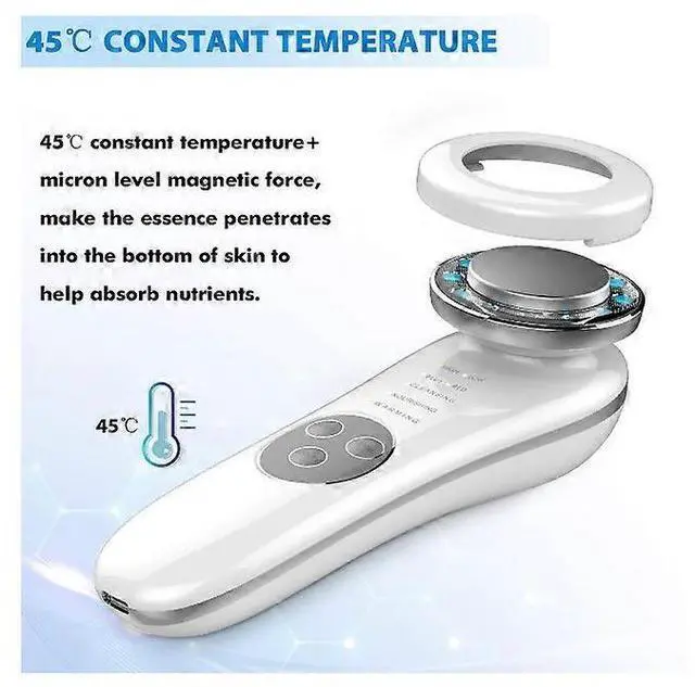 Alt view image 4 of 5 - Ecocleanpath 7-in-1 Gold Facial Massager: Anti-Aging Face & Neck Tightening Machine for Home Use