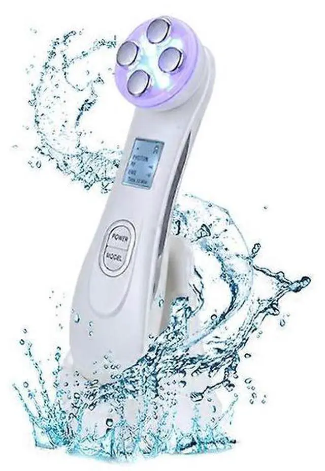 Main image of Ecocleanpath White Facial & Neck Massager - Anti-Wrinkle, Skin Tightening & Pore Cleansing Device