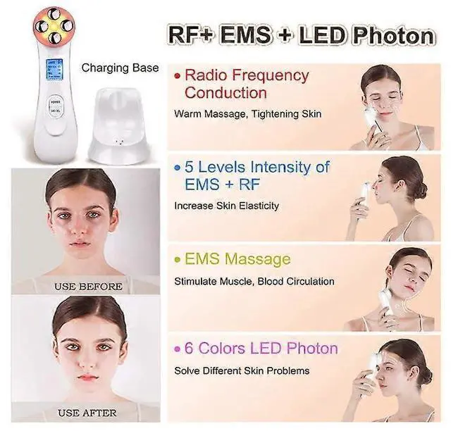 Alt view image 3 of 5 - Ecocleanpath White Vibration Face Massager: Wrinkle Removal & Firming Tool for At-Home Skincare