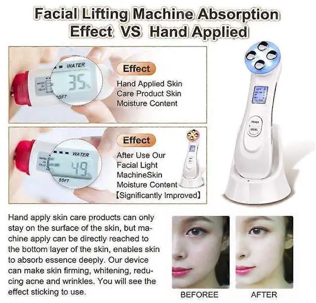 Alt view image 4 of 5 - Ecocleanpath White Vibration Face Massager: Wrinkle Removal & Firming Tool for At-Home Skincare