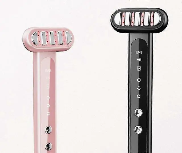 Alt view image 2 of 5 - Ecocleanpath 4-in-1 Red Light Therapy Wand & Massager for Wrinkles, Dark Spots - Black | At-Home Facial