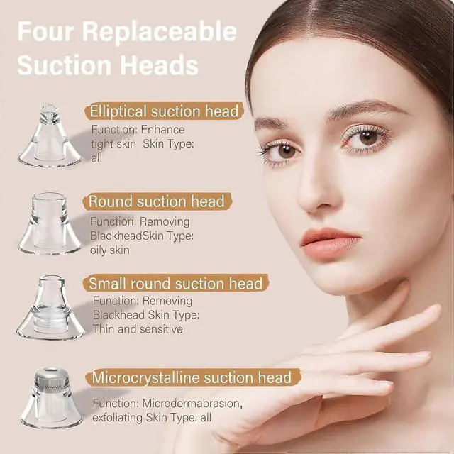 Alt view image 3 of 5 - Ecocleanpath Pink Facial Blackhead Remover Vacuum - 5-Level Suction Pore Cleaner for Deep Cleansing
