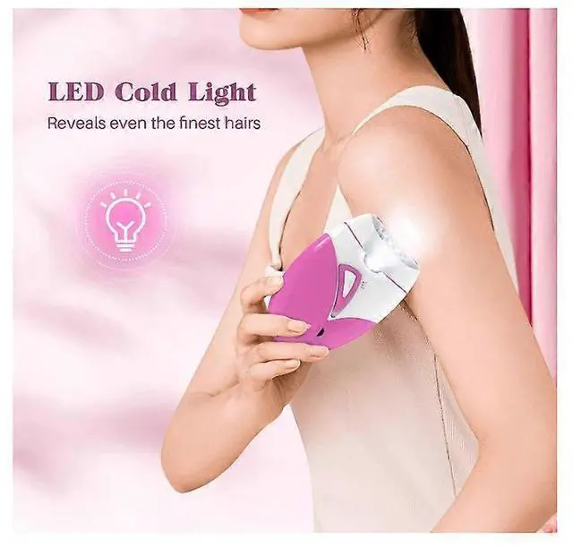 Alt view image 2 of 5 - Ecocleanpath Women's Facial Hair Remover Epilator - 36 Tweezers, 2 Speeds, LED Light, Cordless