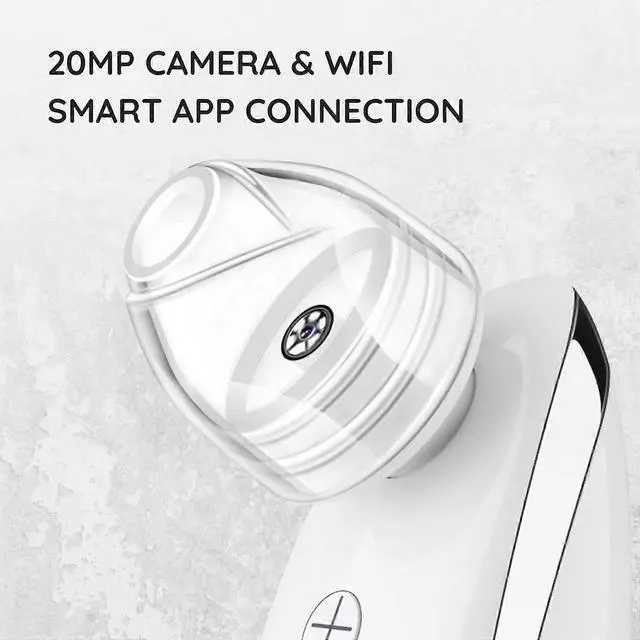 Alt view image 3 of 5 - Ecocleanpath 20MP Camera Blackhead Remover Vacuum with WIFI App - 6 Suction Modes, USB Rechargeable Pore Cleaner
