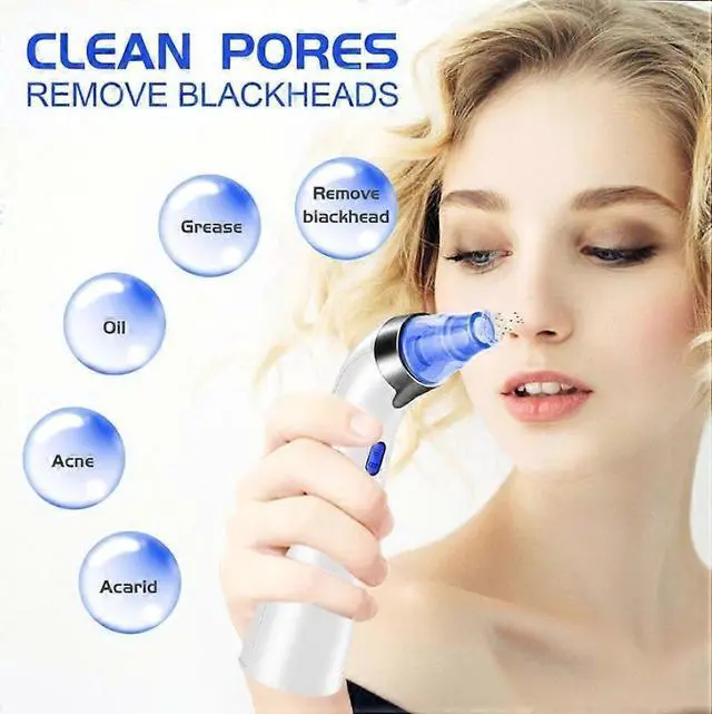 Alt view image 3 of 5 - Ecocleanpath Electric Blackhead Remover Vacuum, 5-Level Suction & 4 Probes for Deep Pore Cleaning - Rechargeable USB