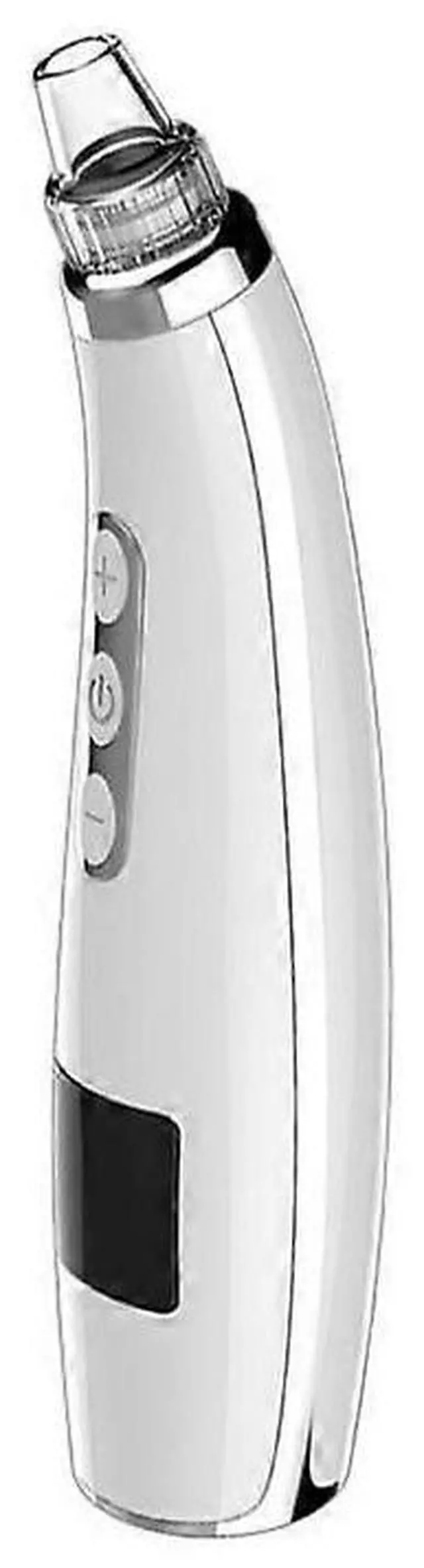 Main image of Ecocleanpath USB Rechargeable Blackhead Remover Vacuum - 5-Level Pore Cleaner with LED Display, White