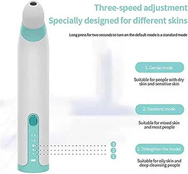 Alt view image 4 of 5 - Ecocleanpath Electric Blackhead Remover Vacuum with Camera, 3 Modes & 3 Silcone Tips for Acne & Pore Cleaning