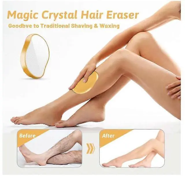 Alt view image 3 of 5 - Ecocleanpath Crystal Hair Eraser - Painless Epilator for Sensitive Skin, Reusable & Portable
