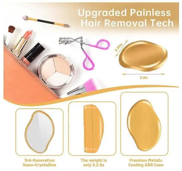 Alt view image 4 of 5 - Ecocleanpath Crystal Hair Eraser - Painless Epilator for Sensitive Skin, Reusable & Portable